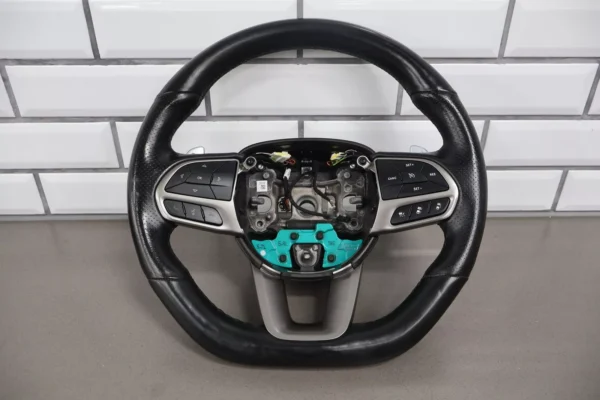 2019-2023 Dodge Charger SRT-8 Black Leather Flat Bottom Steering Wheel