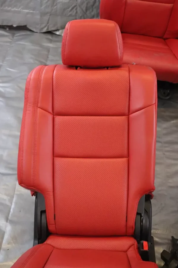 2018 JEEP CHEROKEE TRACKHAWK OEM RED LEATHER FRONT & REAR SEATS *REWRAP*TEAR* - Image 2