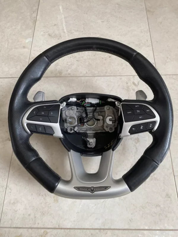 2018-2021 Jeep Grand Cherokee Trackhawk OEM Leather Steering Wheel 6VD95LA8AA - Image 2