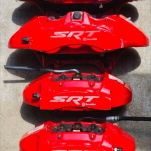 Jeep Trackhawk Dodge Durango SRT Red Brembo Calipers Front & Rear 6 & 4 piston